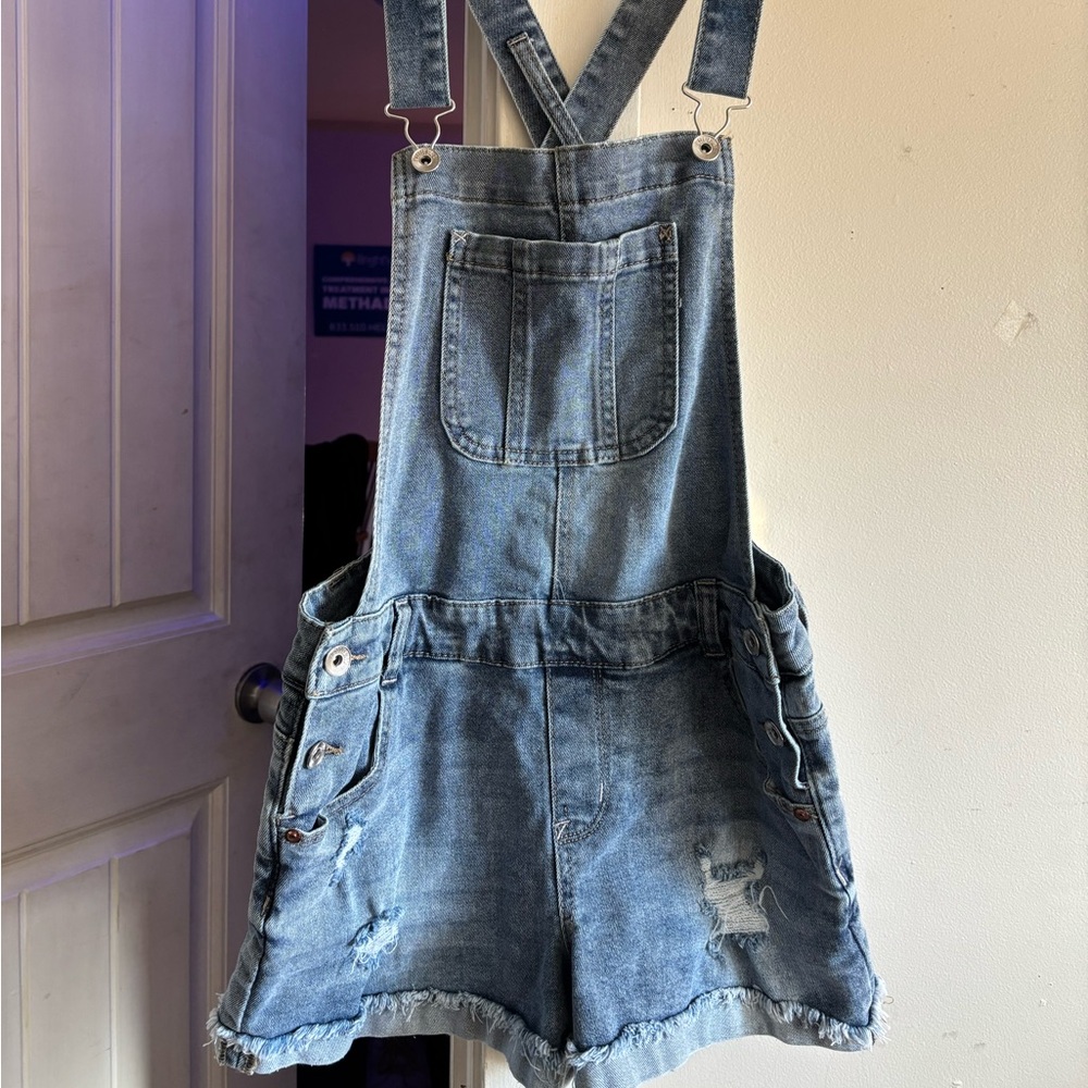 Wallflower Light Blue Denim Overalls